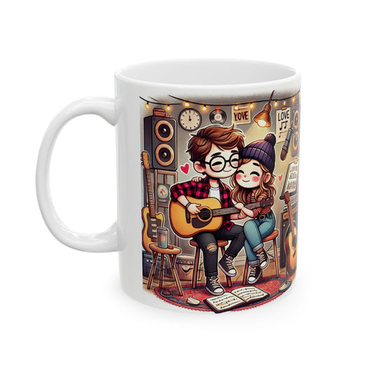 Musician's Cozy Ceramic Mug - Perfect Gift for Music Lovers & Coffee Lovers - 11oz & 15oz