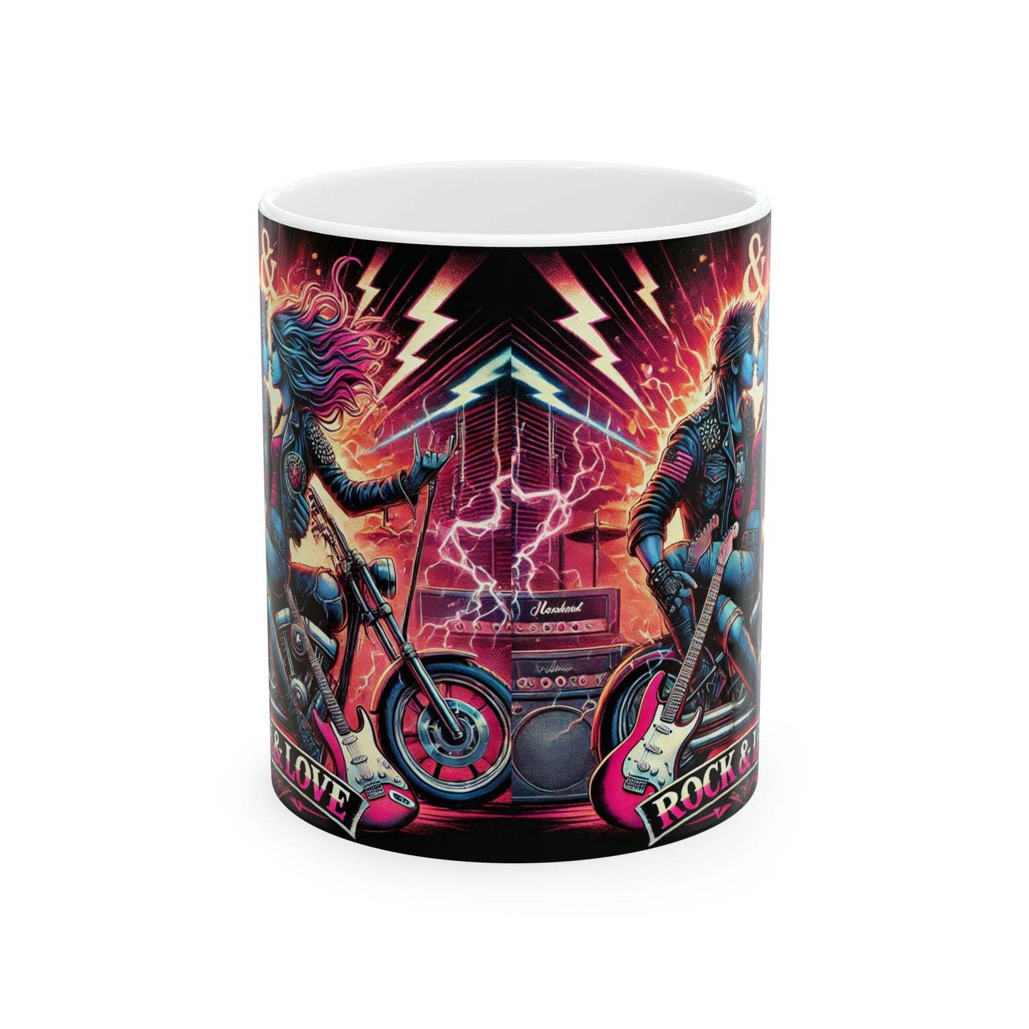 Rock 'n' Roll Ceramic Mug - 11oz & 15oz | Perfect Gift for Music Lovers