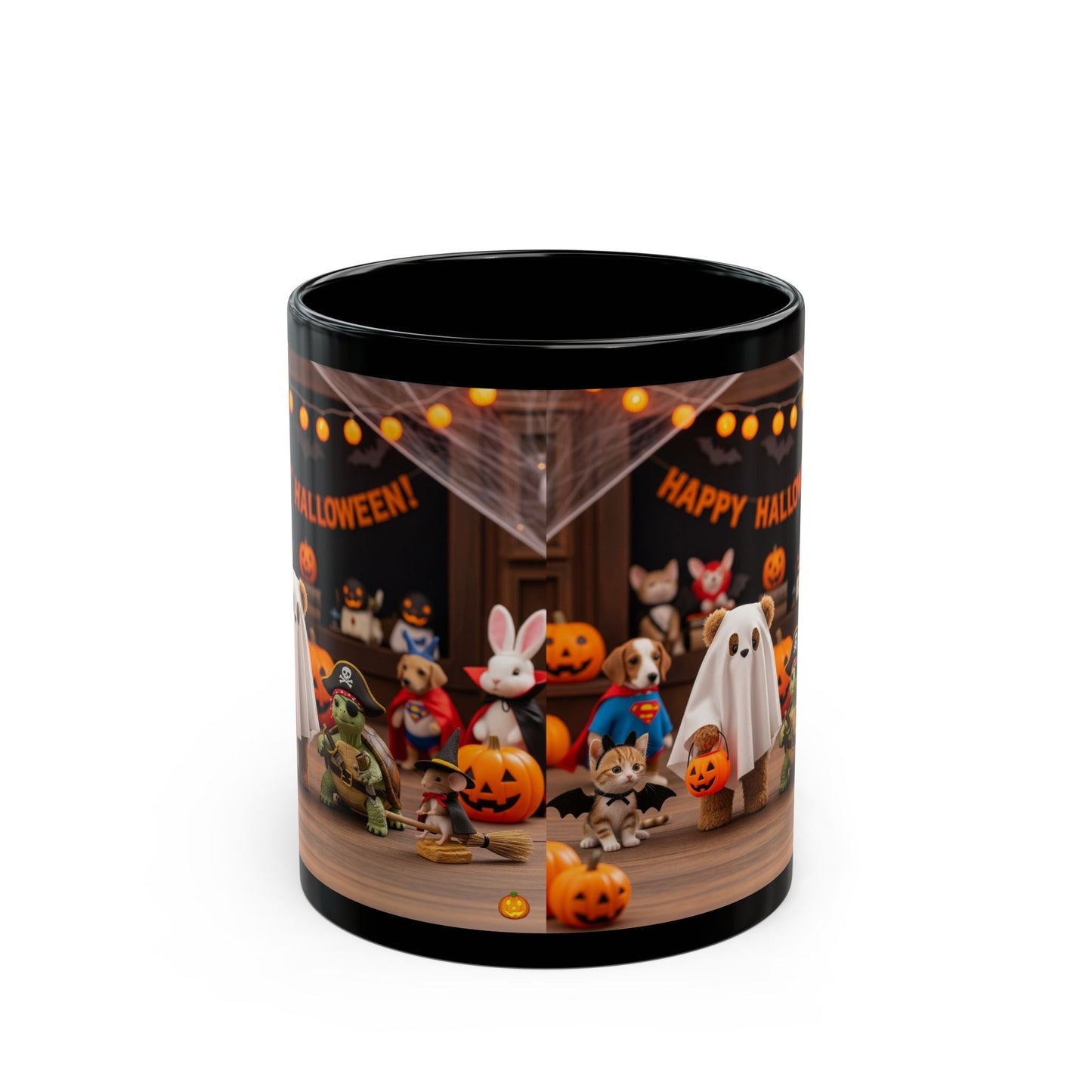 Halloween-Themed Black Mug with Festive Characters, Perfect for Spooky Season, Coffee Lover Gift, Seasonal Decor, Trick or Treat, [...]