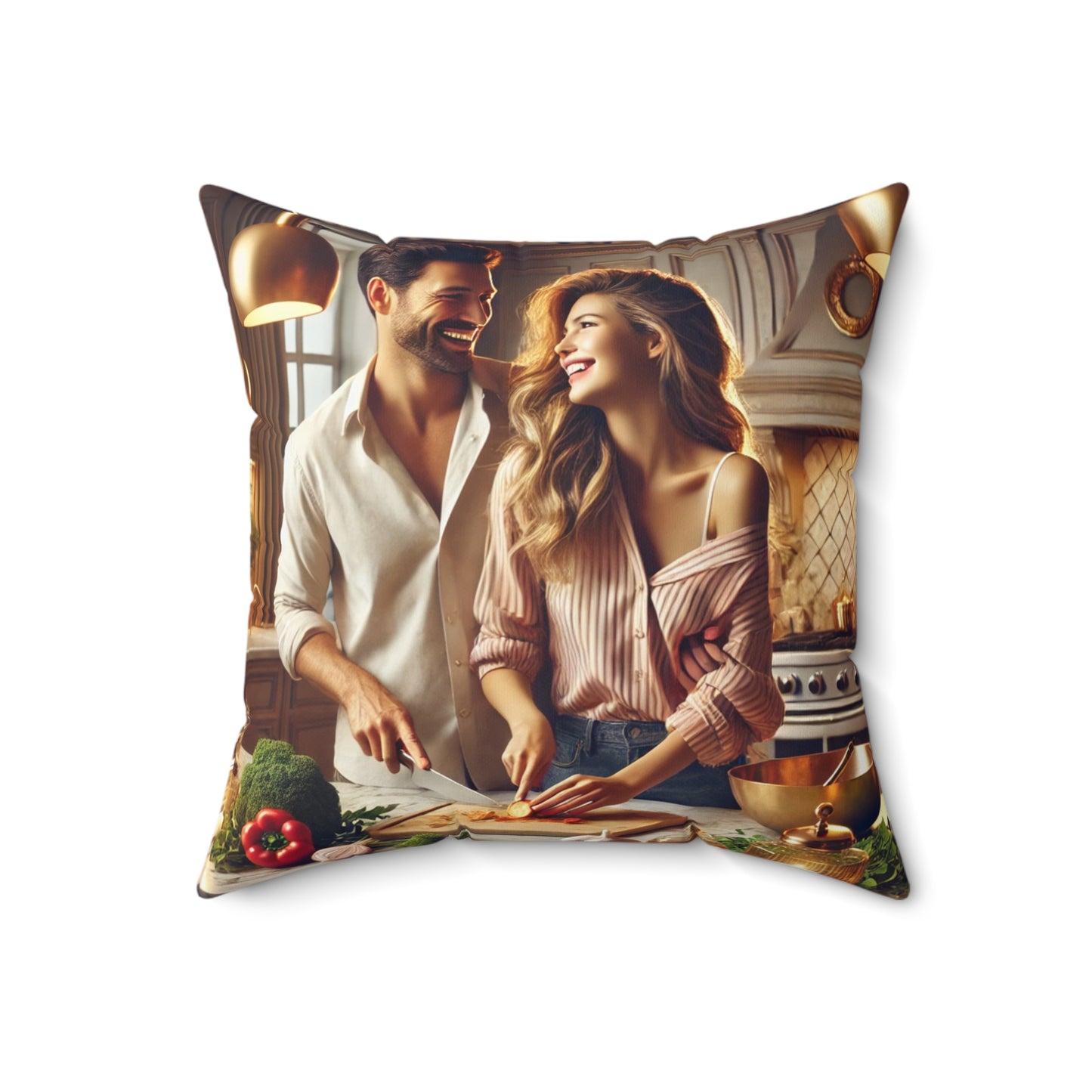 Cozy Kitchen Couple Pillow - Perfect for Home Decor & Gift-Giving