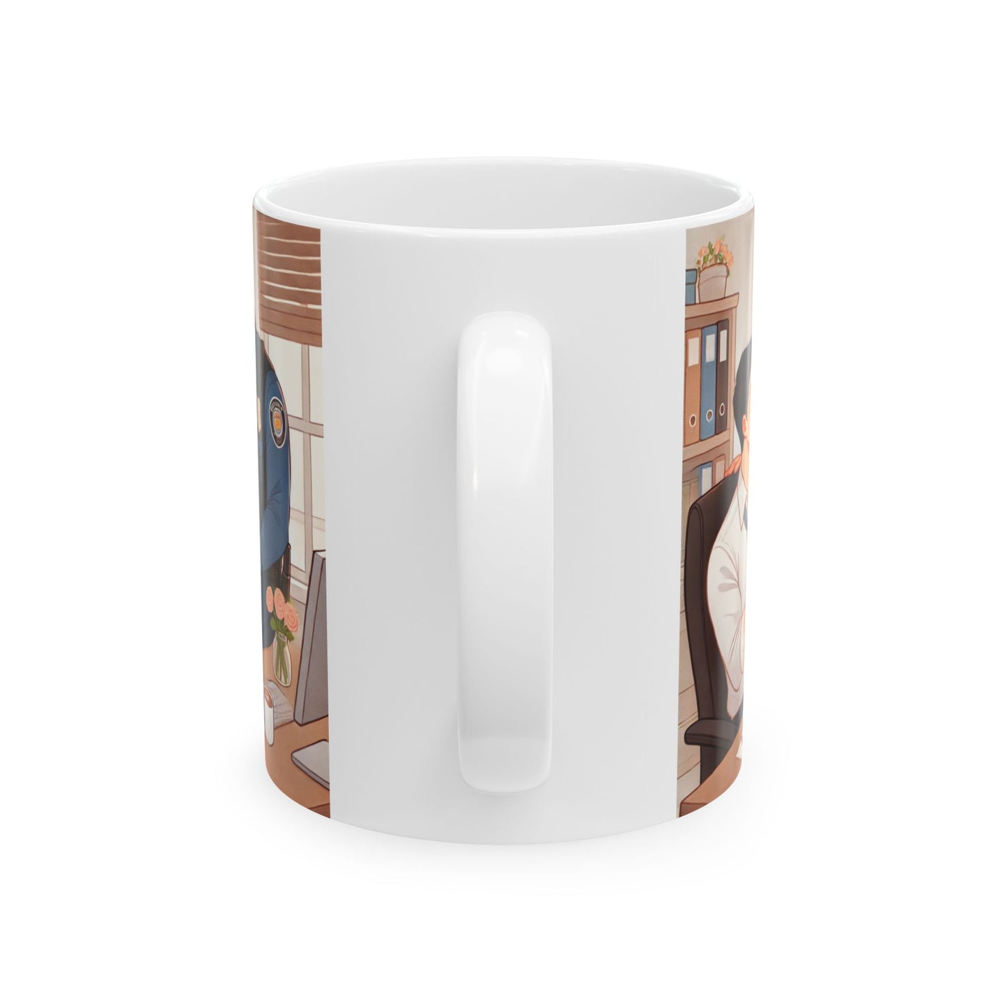 Charming Police Officer Ceramic Mug - Perfect for Coffee Lovers and Gift Giving