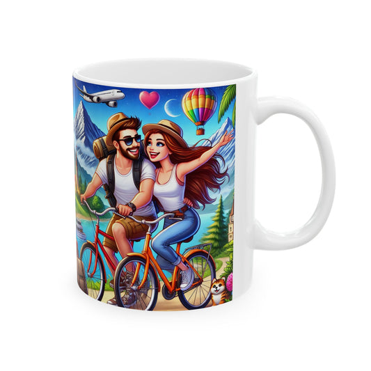 Adventure Vibes Ceramic Mug | 11oz & 15oz | Perfect for Travel Lovers