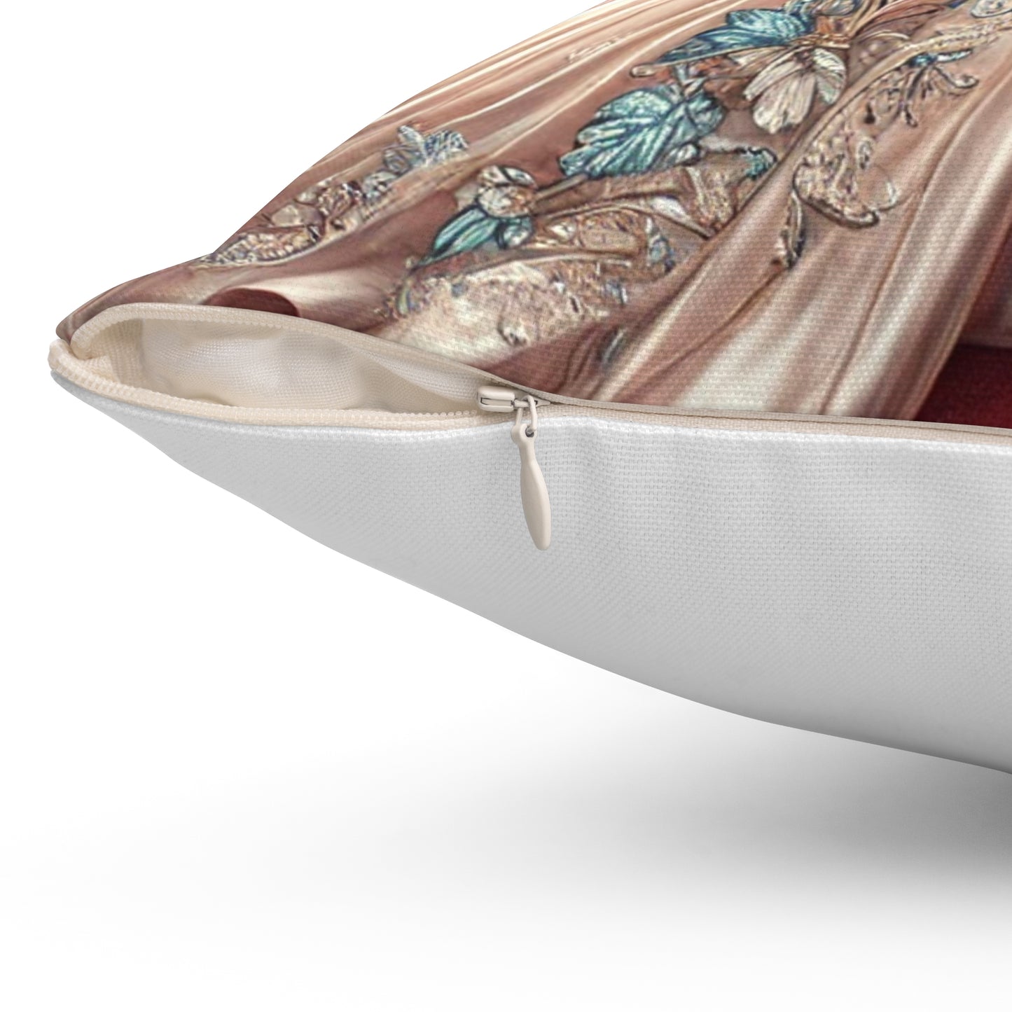 Elegant Evening Gown Decorative Pillow | Luxurious Home Decor Accent