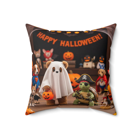 Halloween-Themed Decorative Pillow, Cozy Home Decor, Spooky Pillow, Fall Celebration, Trick or Treat Decor