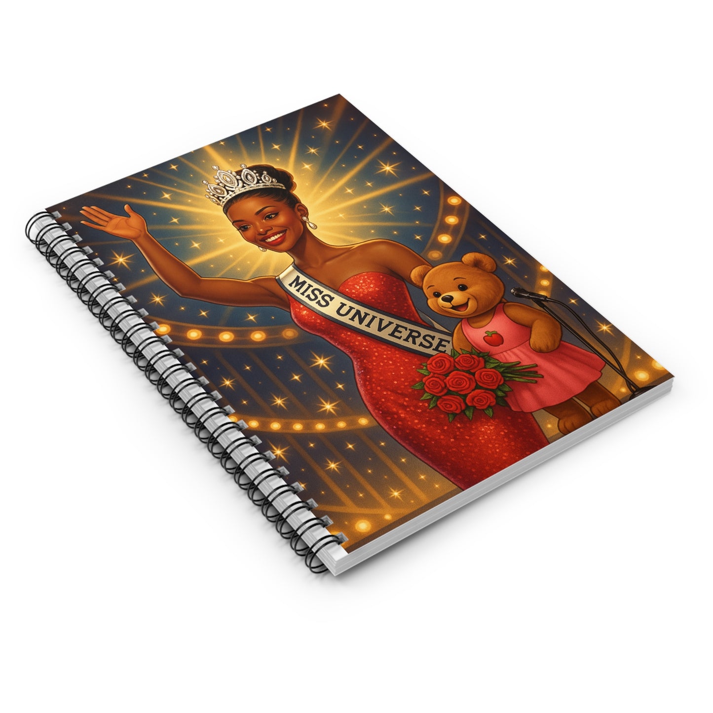 Empowering Miss Universe Spiral Notebook - Ruled Line for Creative Minds
