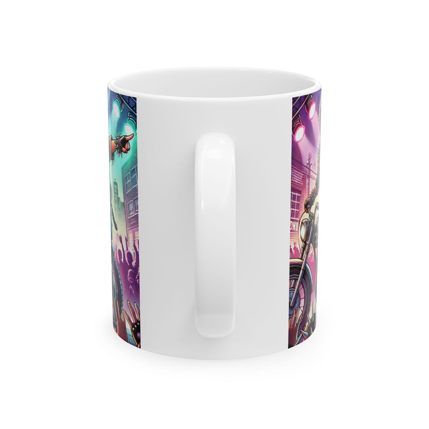 Punk Rock Ceramic Mug - 11oz & 15oz - Perfect for Music Lovers
