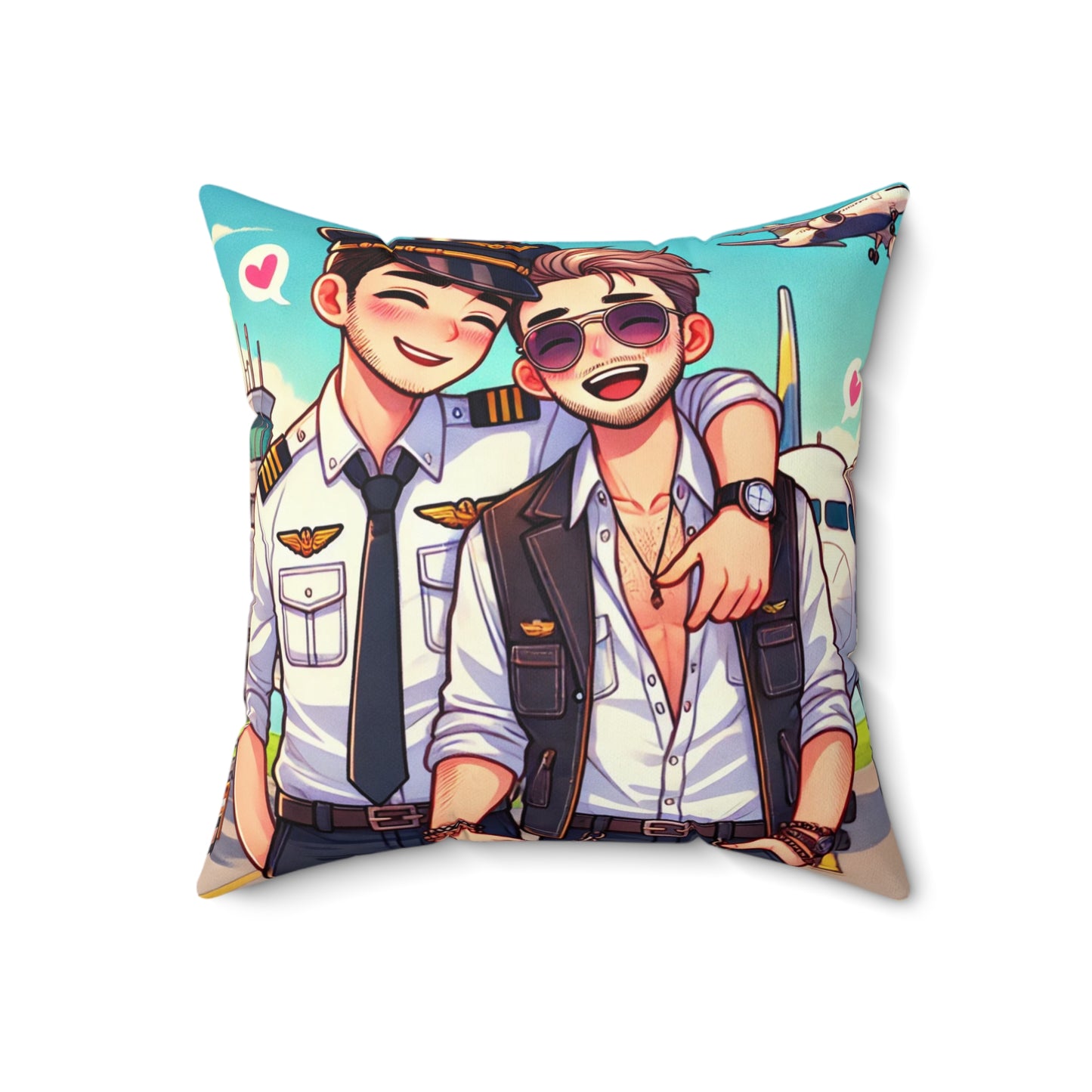Spun Polyester Square Pillow