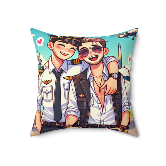 Spun Polyester Square Pillow