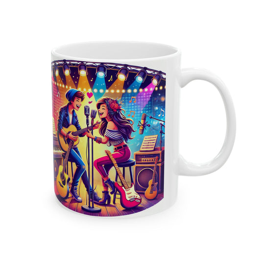 Music Themed Ceramic Mug - Perfect Gift for Music Lovers
