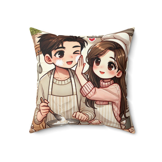 Spun Polyester Square Pillow