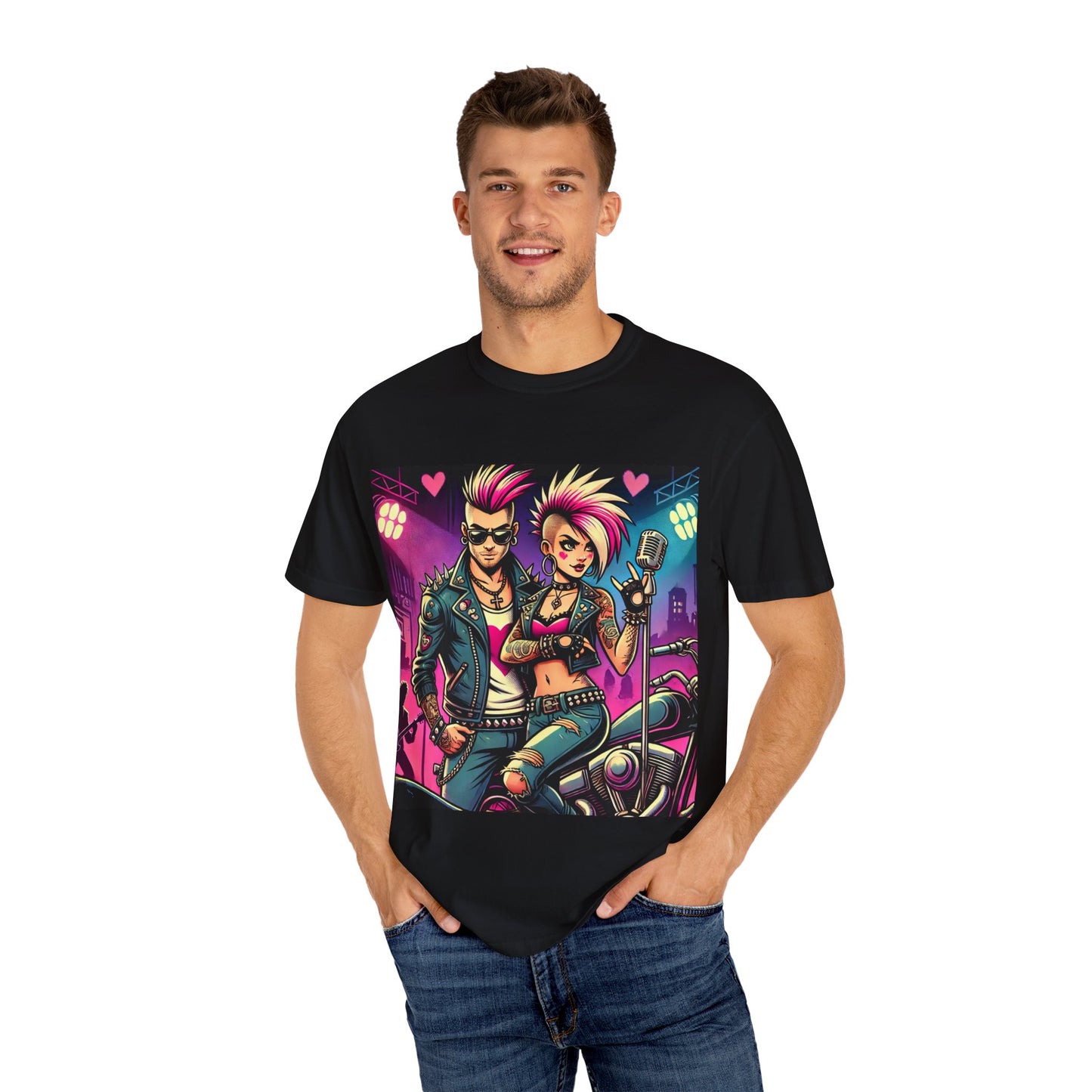 Punk Rock Couples Graphic Unisex T-Shirt