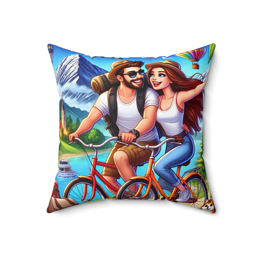 Spun Polyester Square Pillow