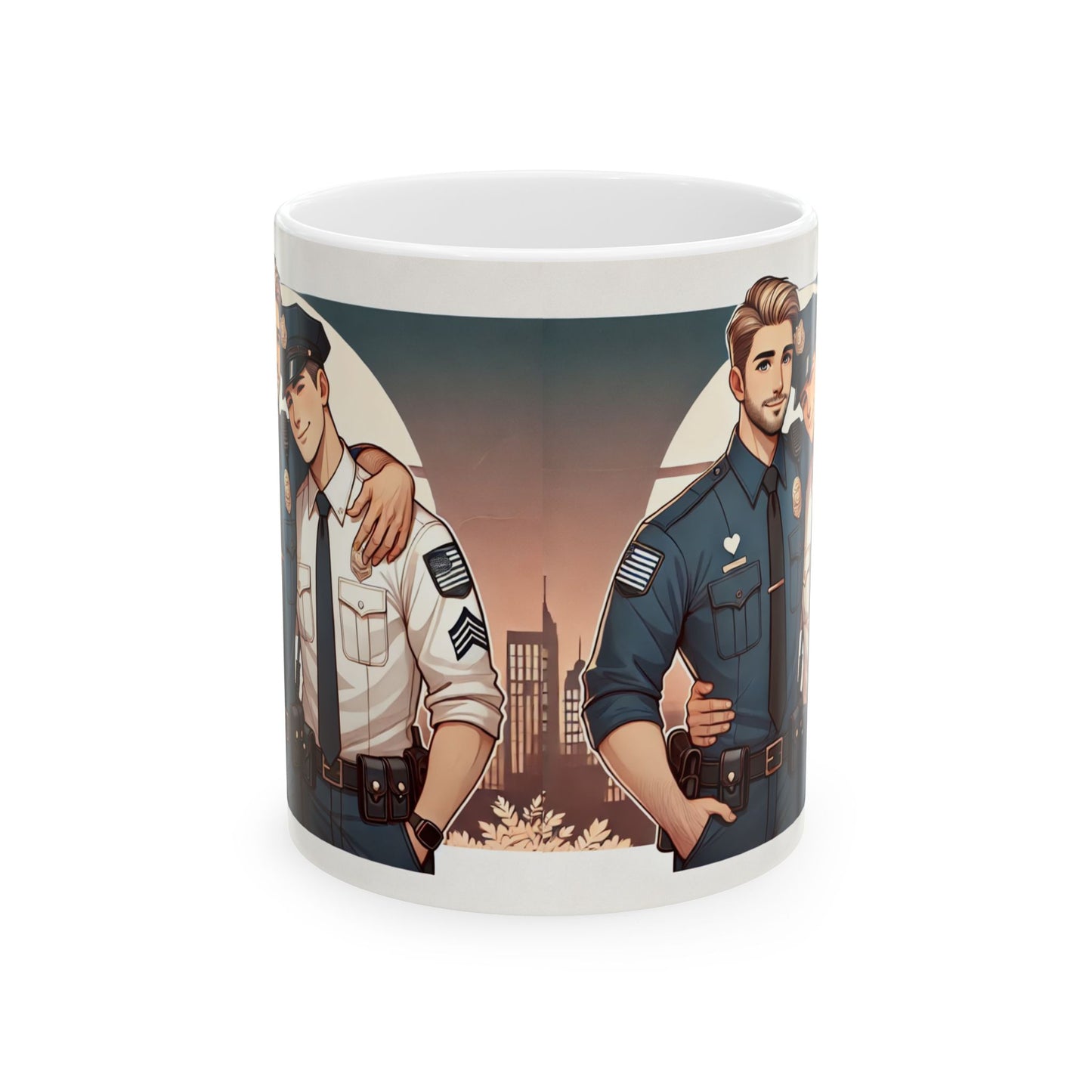 Heartwarming Police Officer Ceramic Mug - Perfect Gift for Law Enforcement Supporters