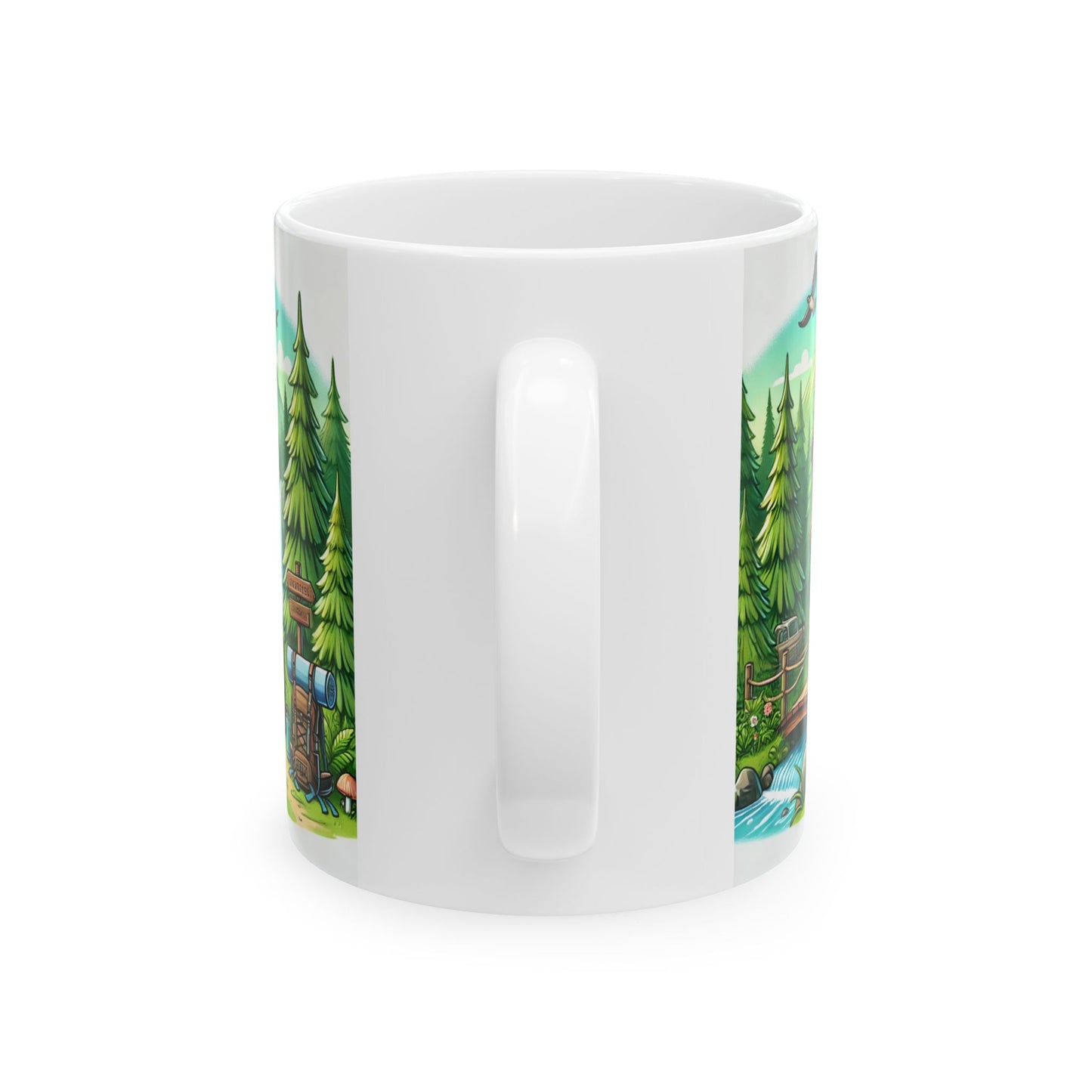 Adventure Awaits Ceramic Mug - Perfect for Nature Lovers and Hikers - 11oz & 15oz Options