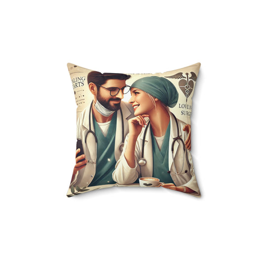 Spun Polyester Square Pillow
