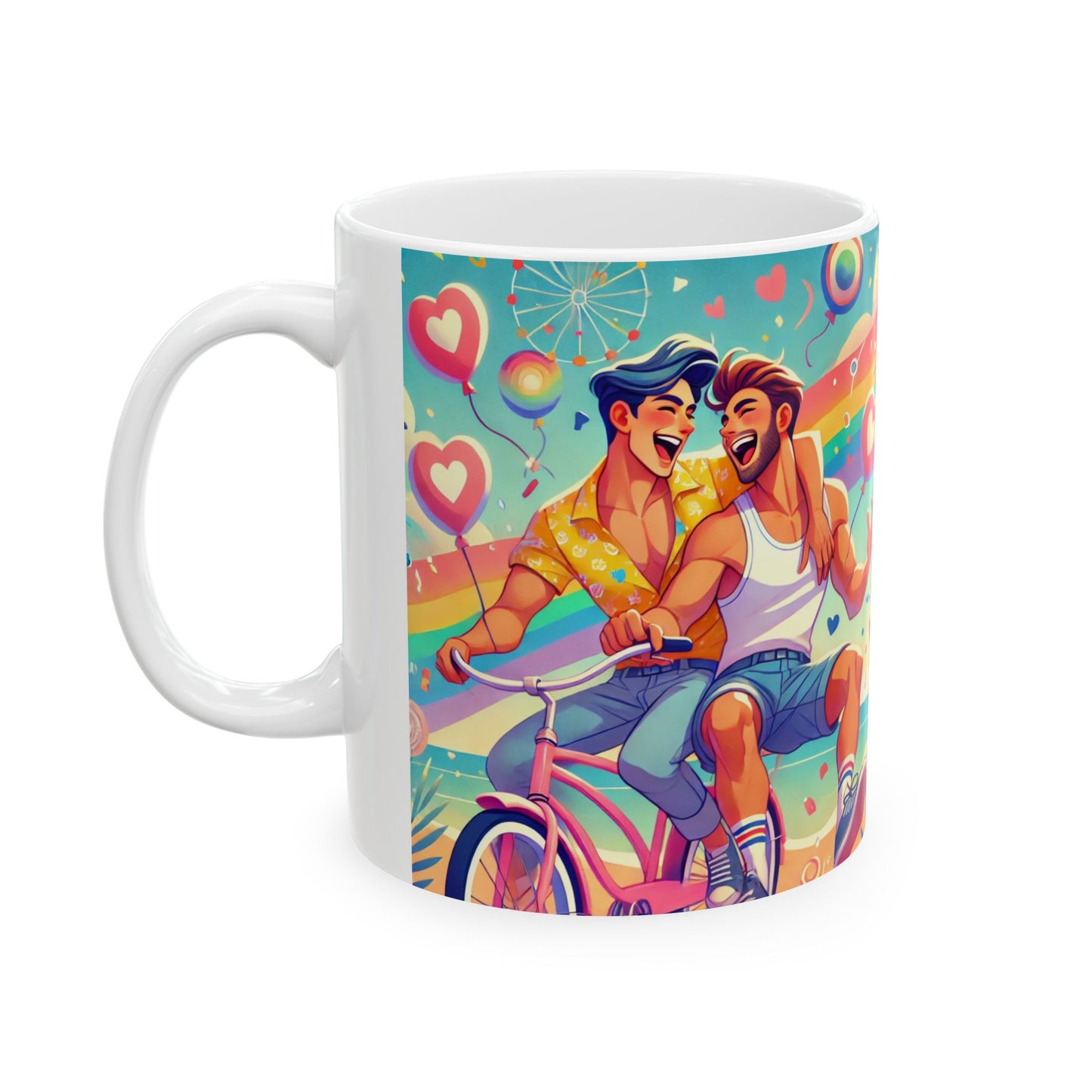Pride Celebration Mug - Colorful LGBTQ+ Art, Fun and Love Design