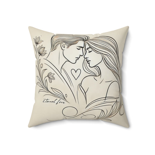 Spun Polyester Square Pillow
