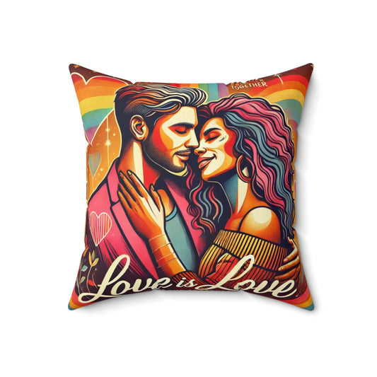 Spun Polyester Square Pillow