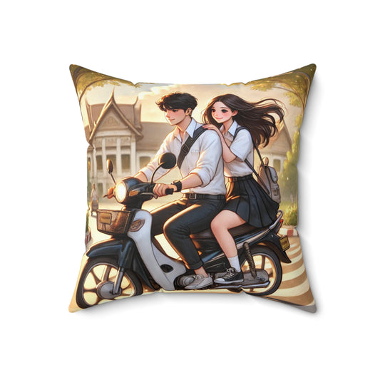 Spun Polyester Square Pillow