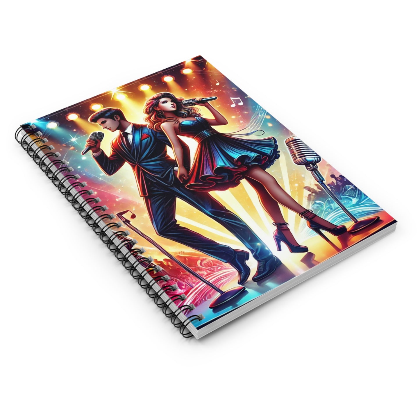 Stylish Concert Spiral Notebook - Ruled Line for Music Lovers