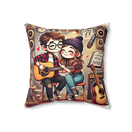 Spun Polyester Square Pillow
