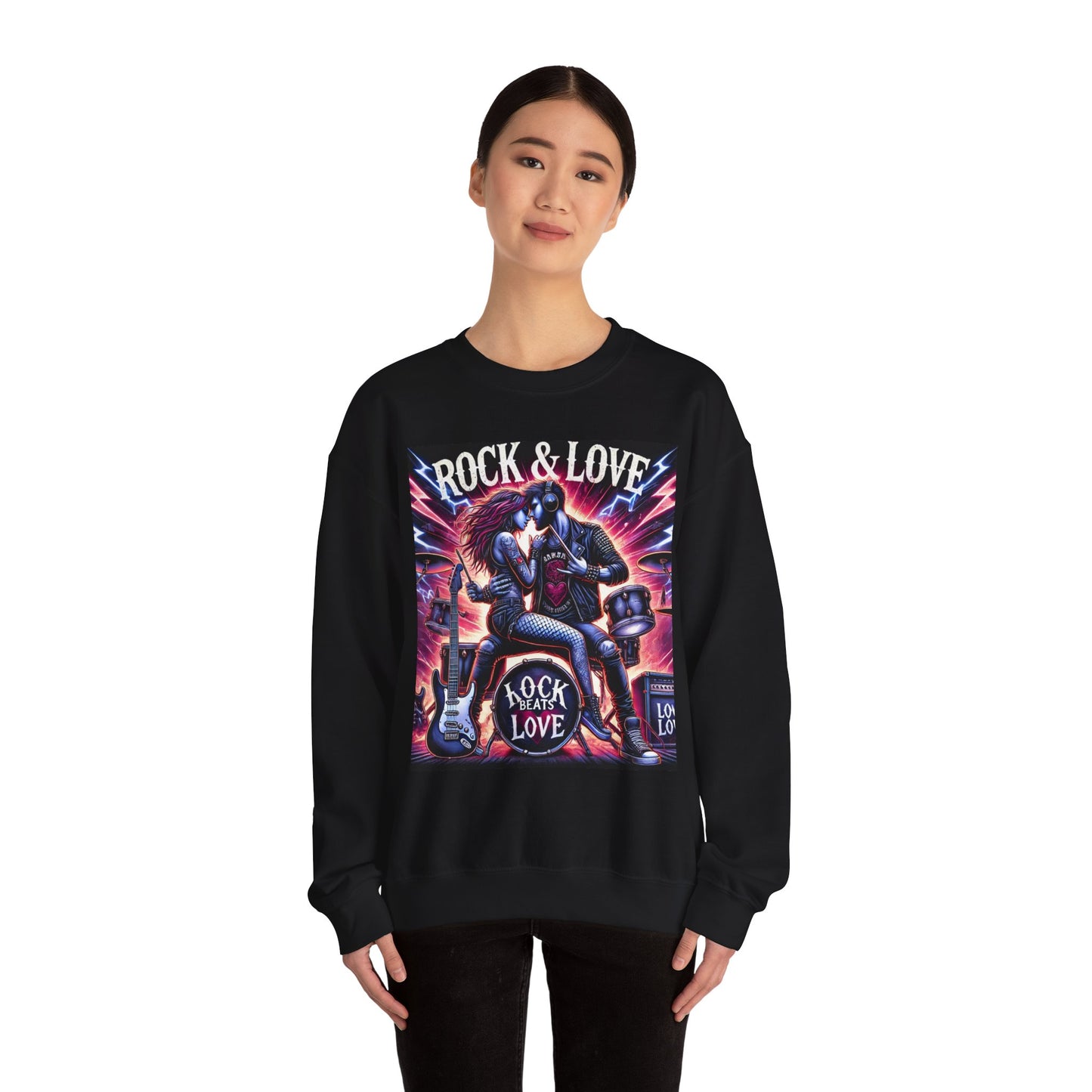 Rock & Love Sweatshirt for Music Lovers