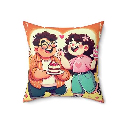 Spun Polyester Square Pillow