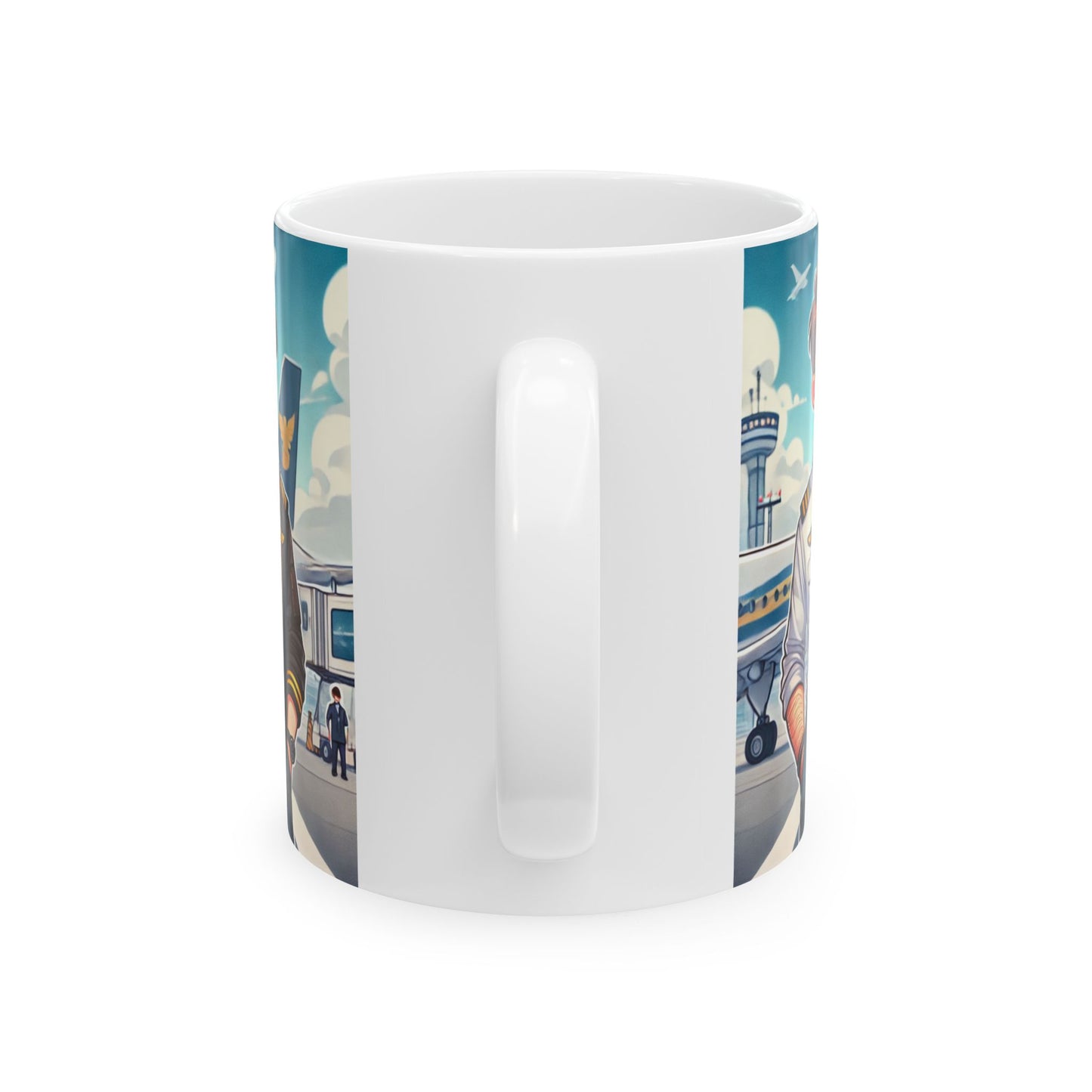 Pilot Couple Ceramic Mug - Perfect Gift for Aviation Lovers