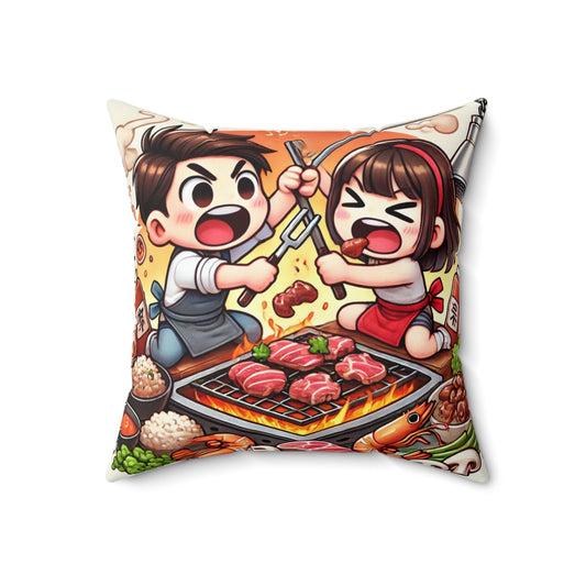 Spun Polyester Square Pillow