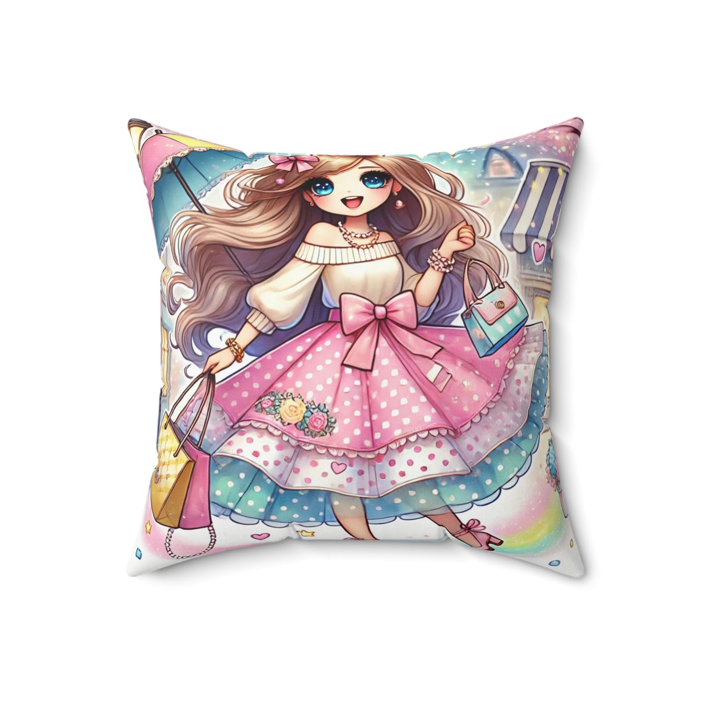 Spun Polyester Square Pillow