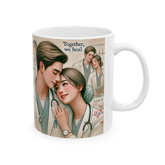 Healthcare Love Ceramic Mug - Together We Heal 11oz & 15oz