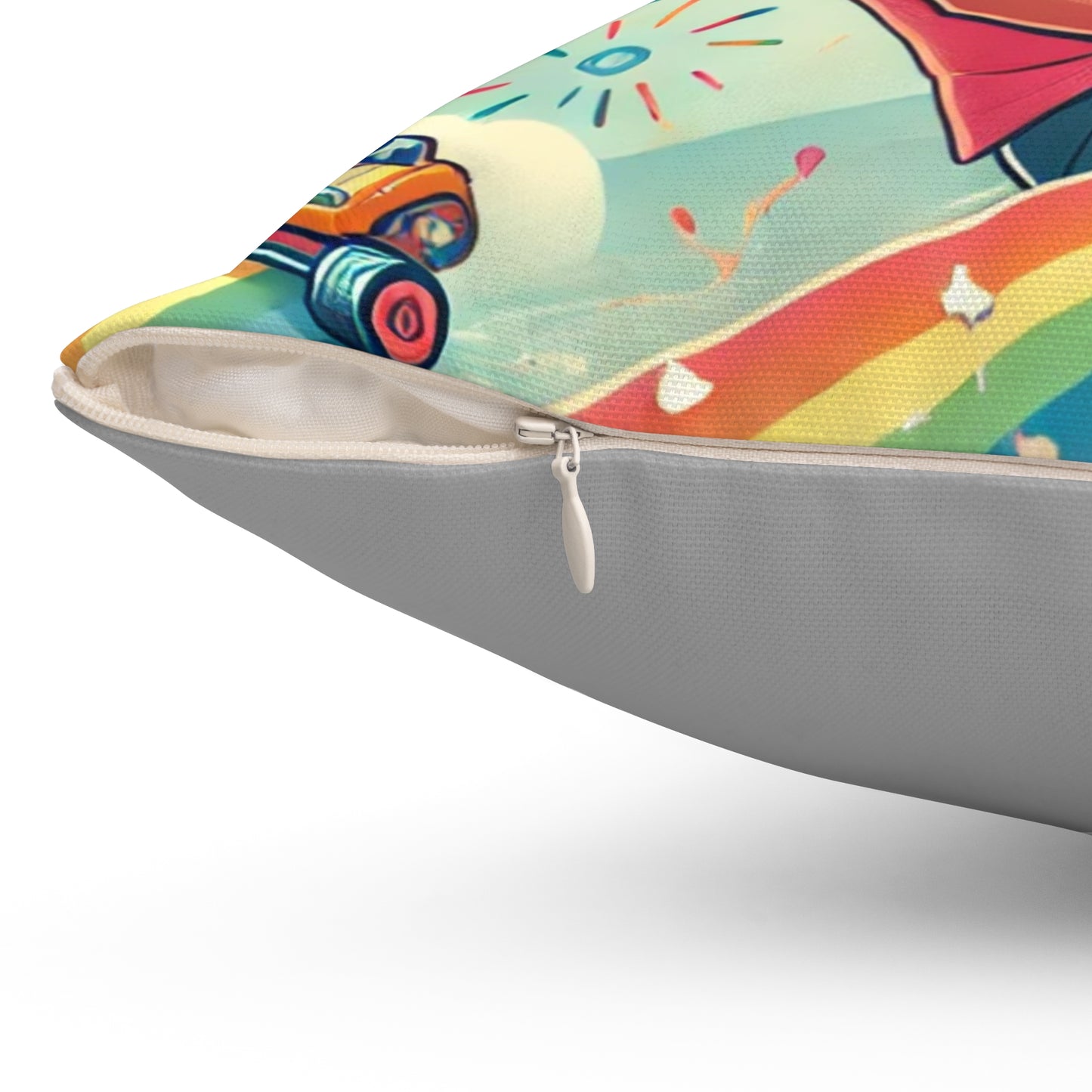 Spun Polyester Square Pillow
