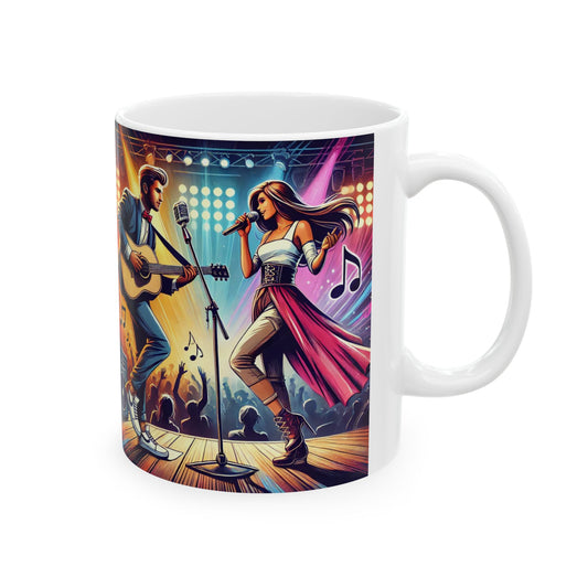 Concert Vibes Ceramic Mug - 11oz & 15oz | Perfect Gift for Music Lovers