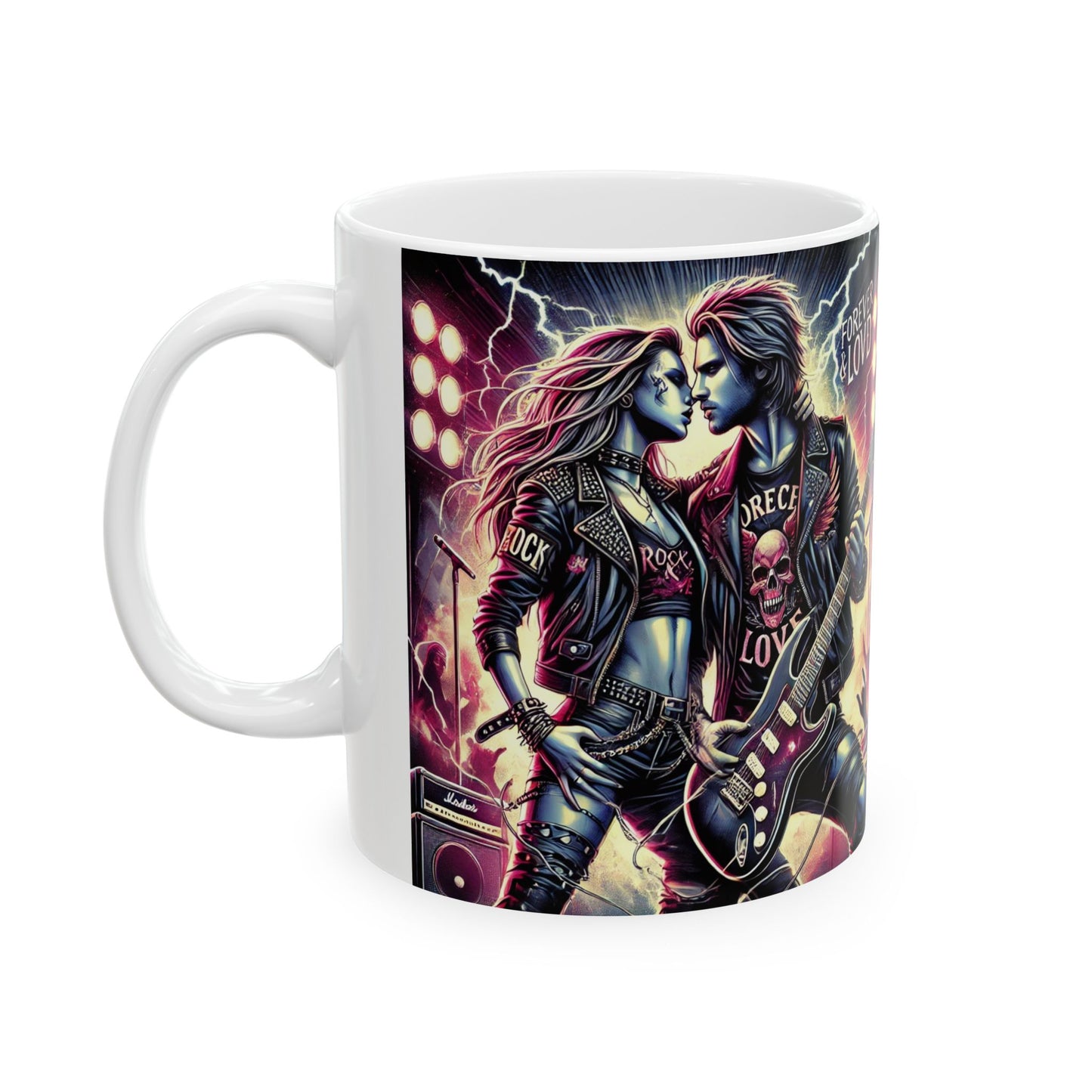 Rock & Roll Forever Ceramic Mug - 11oz & 15oz - Perfect for Music Lovers