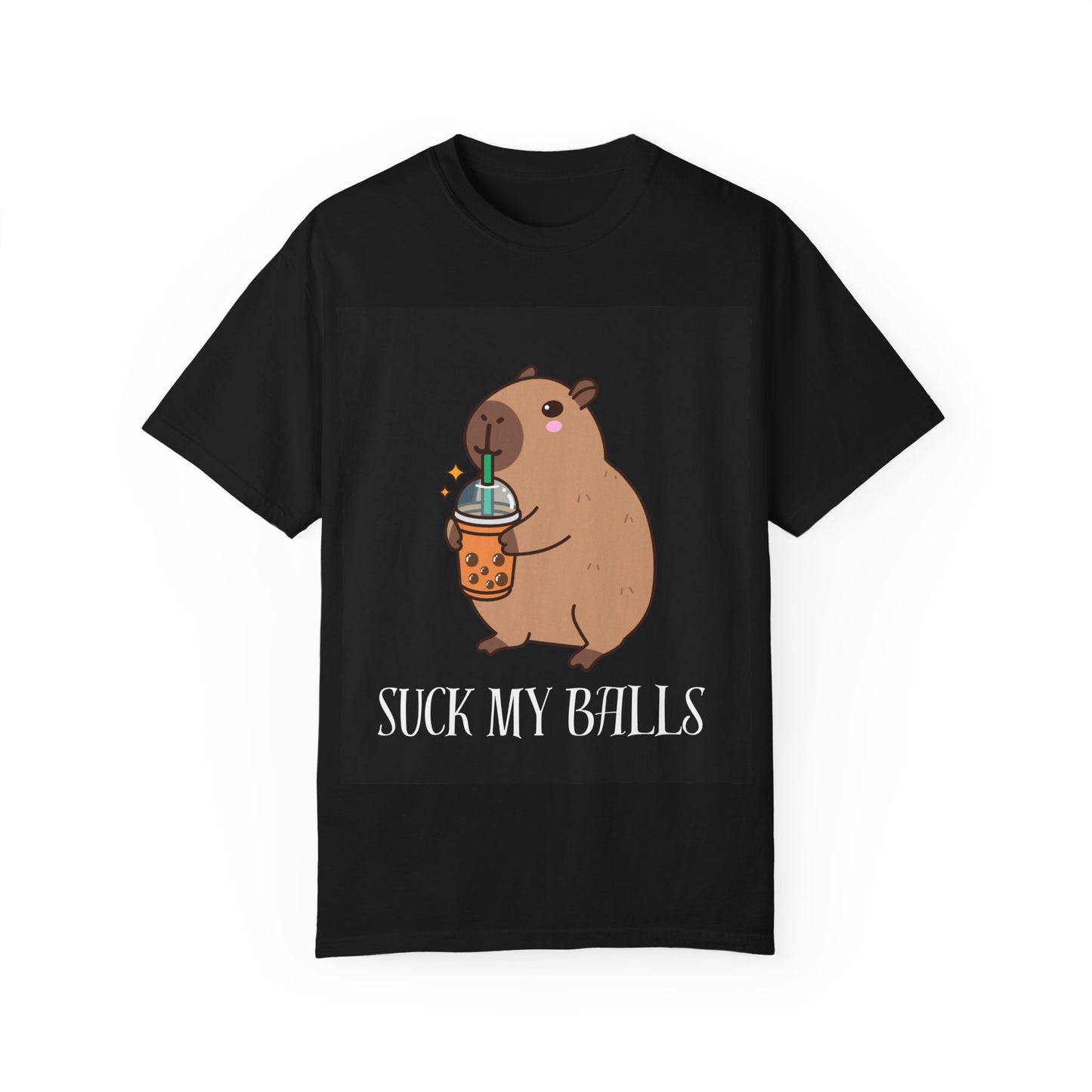 Funny Capybara Graphic T-Shirt - 'Suck My Balls' Unisex Tee