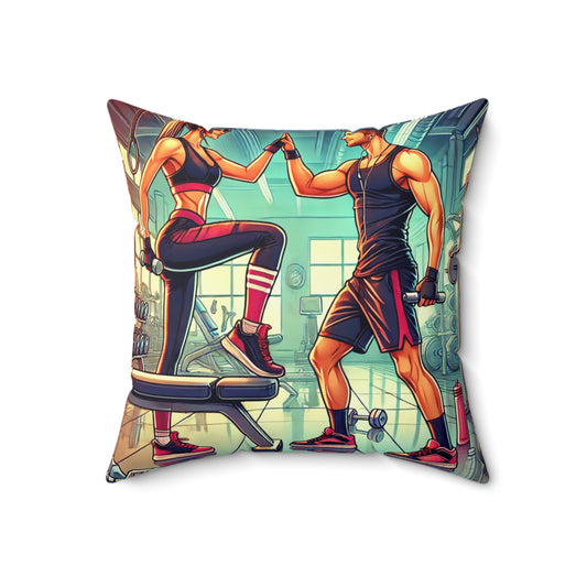 Spun Polyester Square Pillow