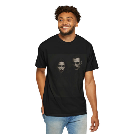 Dark Romance Graphic Tee, Unisex T-Shirt for Halloween, Gothic Fashion Shirt, Movie Night Top, Edgy Casual Wear
