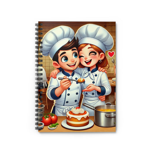 Cute Chef Spiral Notebook - Ruled Line for Cooking Enthusiasts