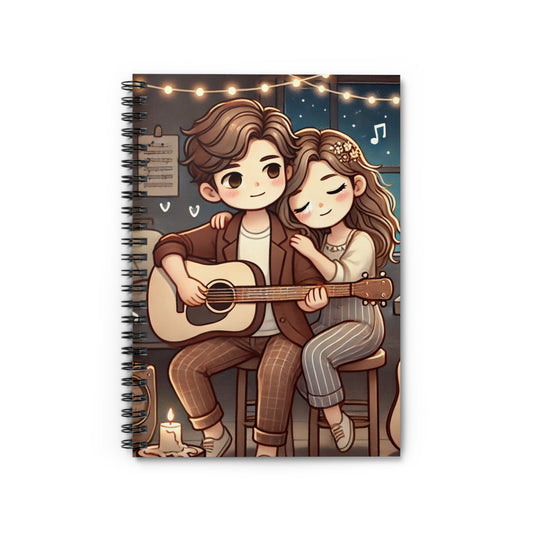 Adorable Couple Spiral Notebook - Perfect for Love Notes & Memories
