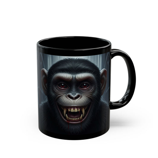 Bold Wild Monkey Mug, Unique Coffee Cup for Animal Lovers, Gift for Birthdays, Nature Enthusiasts, Fun Decor
