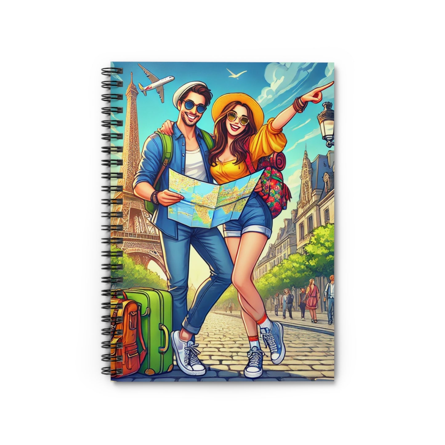 Travel Planner Spiral Notebook - Adventure Awaits Design
