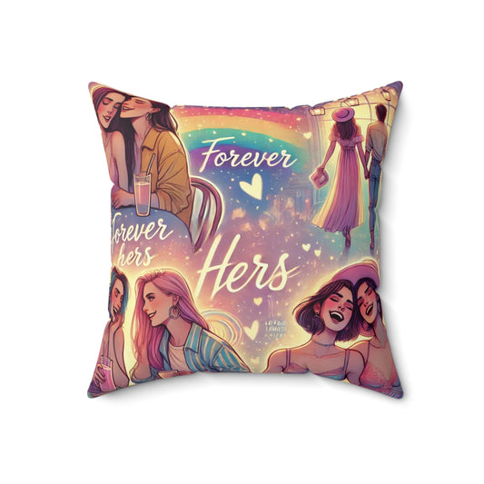 Spun Polyester Square Pillow