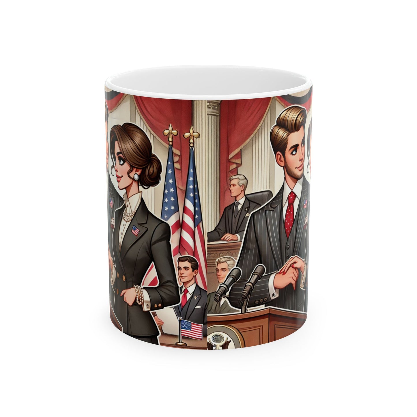 Political Leadership Ceramic Mug - 11oz & 15oz | Stylish Coffee Cup for Civic Engagement & Inspiration