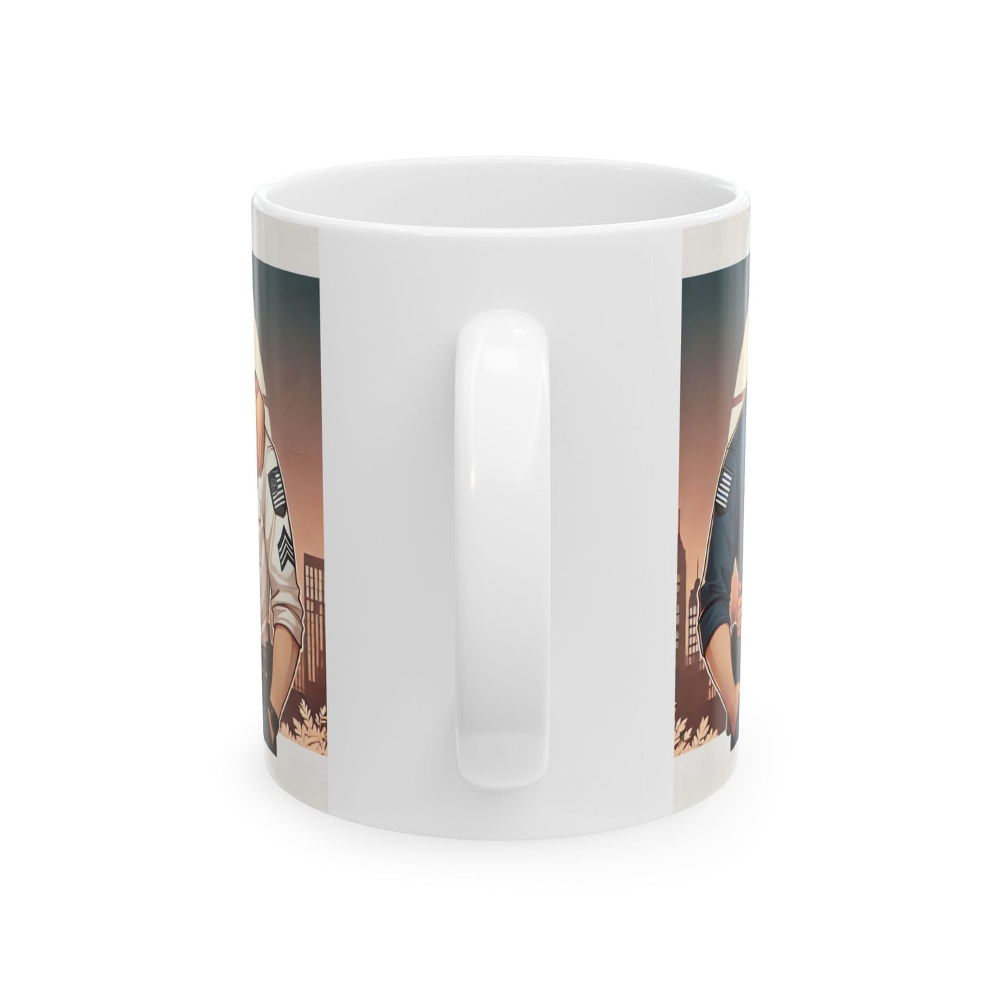 Heartwarming Police Officer Ceramic Mug - Perfect Gift for Law Enforcement Supporters