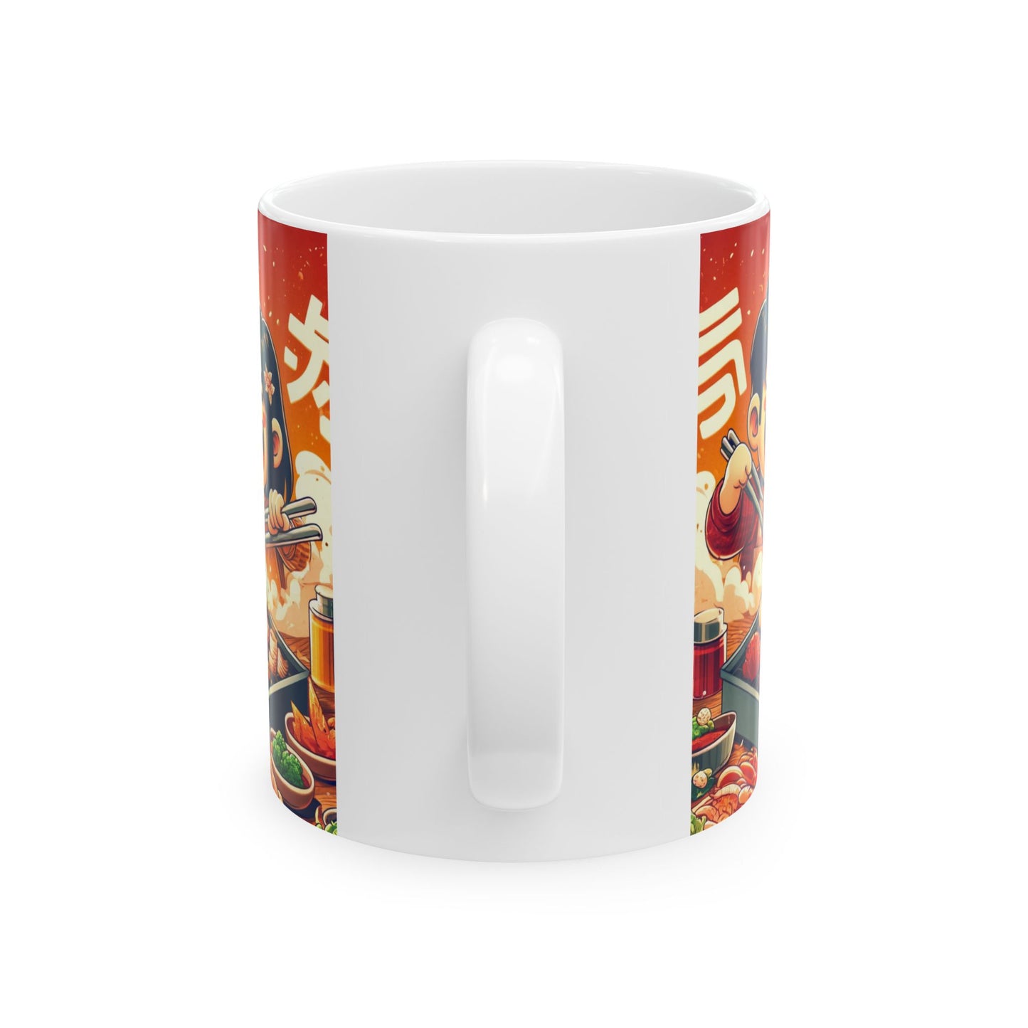 Charming Sushi Ceramic Mug - Fun Anime Design for Food Lovers