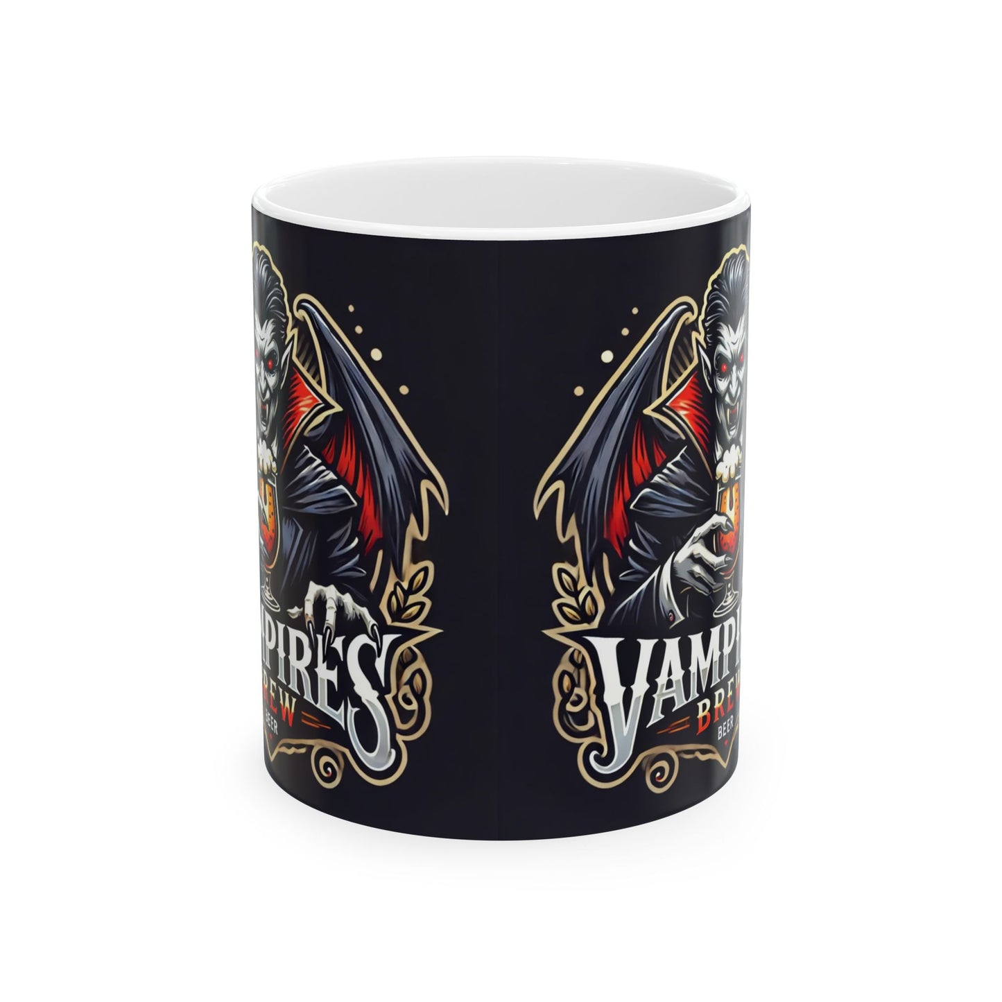 Vampire's Brew Ceramic Mug - 11oz & 15oz Halloween Coffee Cup